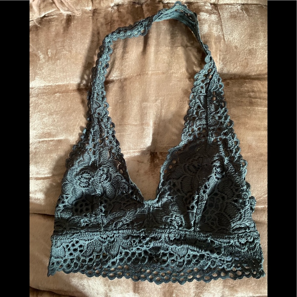 Like new Aerie emerald lace bralette